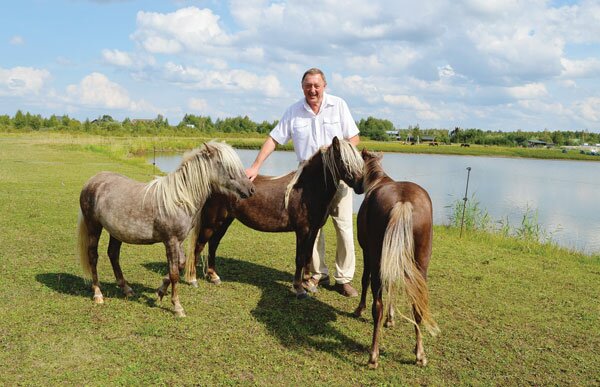 Владимир Кошелев единственный в России разводит немецких классических пони